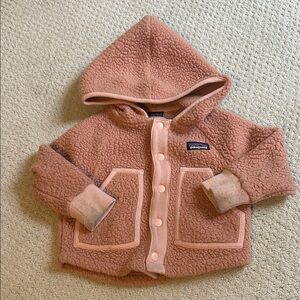 Patagonia Peach Fleece Baby Hoodie